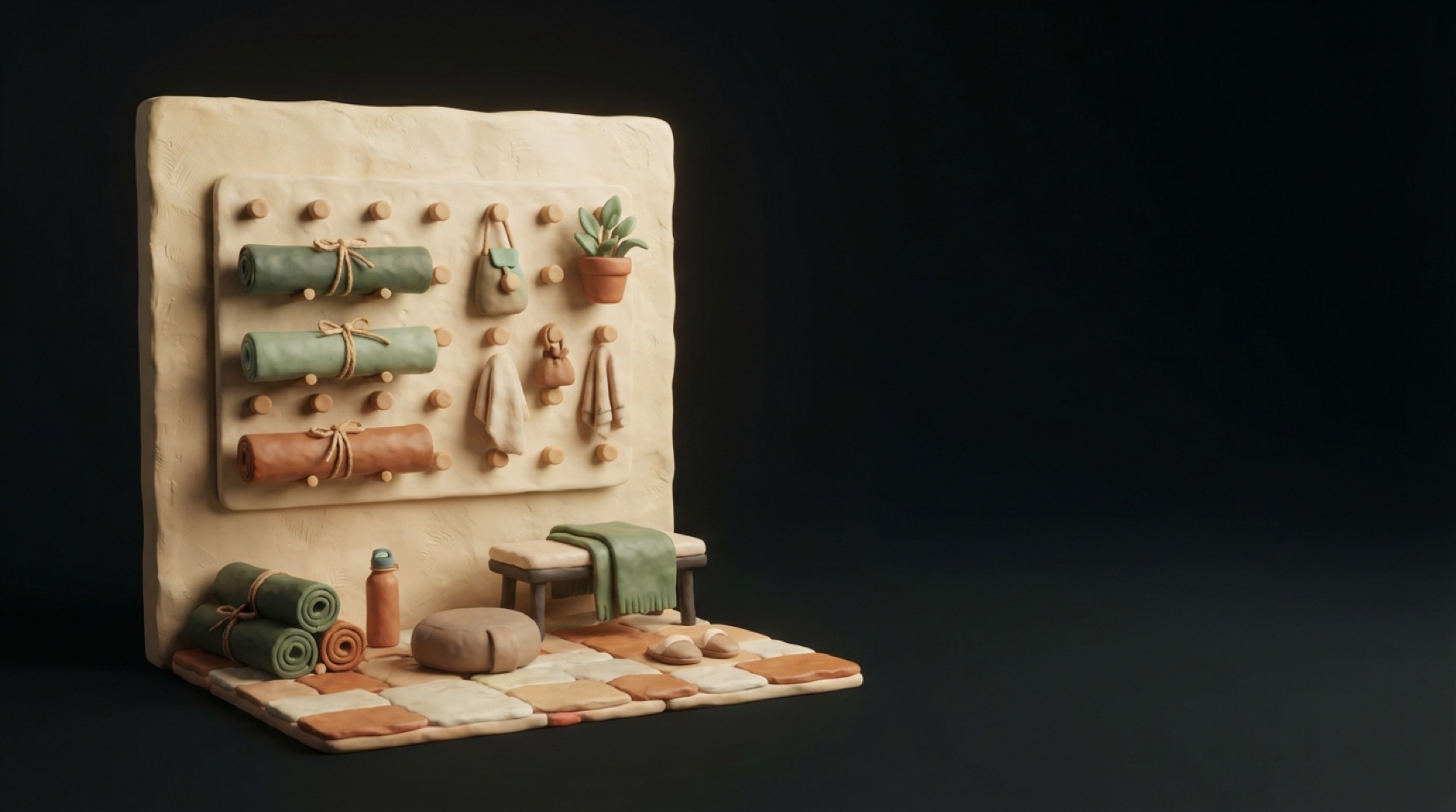 Clay model for Social posts