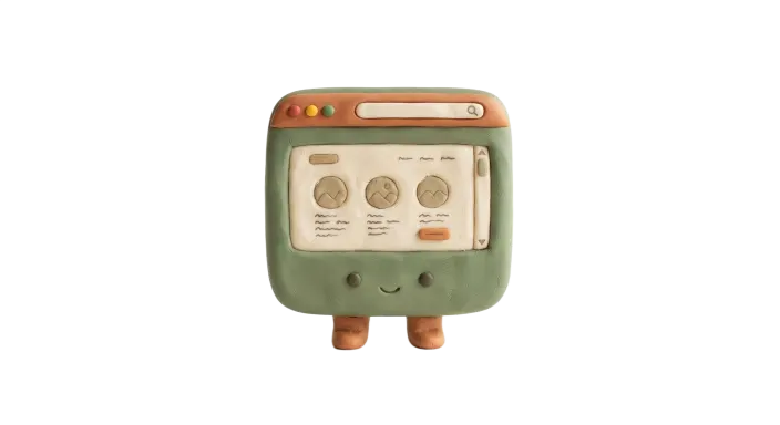 Clay model for Website